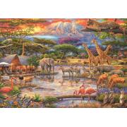 Puzzle Schmidt Paraíso bajo el Kilimanjaro de 500 Piezas