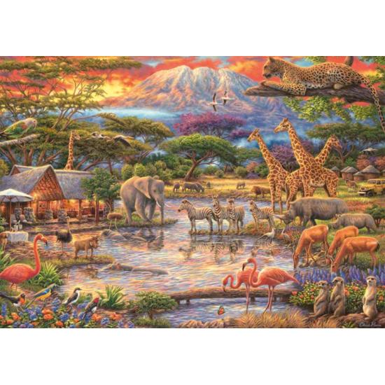 Puzzle Schmidt Paraíso bajo el Kilimanjaro de 500 Piezas Puzzle Schmidt Paraíso bajo el Kilimanjaro de 500 Piezas
