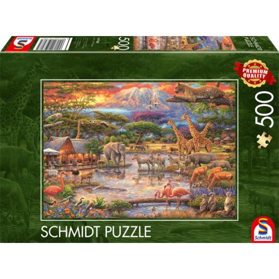 Puzzle Schmidt Paraíso bajo el Kilimanjaro de 500 Piezas Puzzle Schmidt Paraíso bajo el Kilimanjaro de 500 Piezas