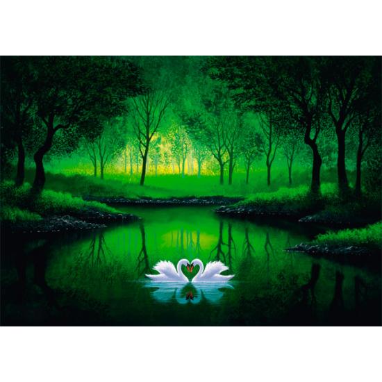 Puzzle Schmidt Pareja de Cisnes de 1000 Piezas