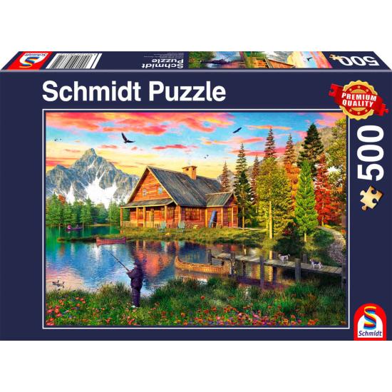 Puzzle Schmidt Pesca en el Lago de 500 Piezas Puzzle Schmidt Pesca en el Lago de 500 Piezas