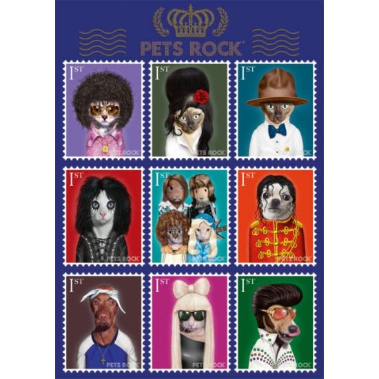 Puzzle Schmidt Pets Rock, Artístas Pop de 1000 Piezas