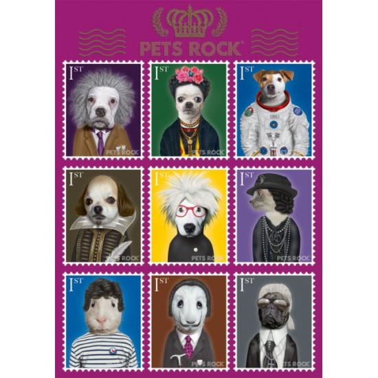 Puzzle Schmidt Pets Rock, Artístas Universales de 1000 Piezas