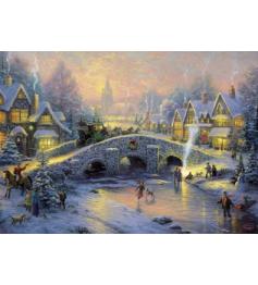 Puzzle Schmidt Pueblo Invernal de 1000 Piezas