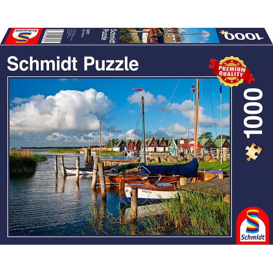 Puzzle Schmidt Puerto en el Mar Báltico de 1000 Piezas
