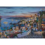 Puzzle Schmidt Puesta De Sol En Santorini de 1000 Piezas