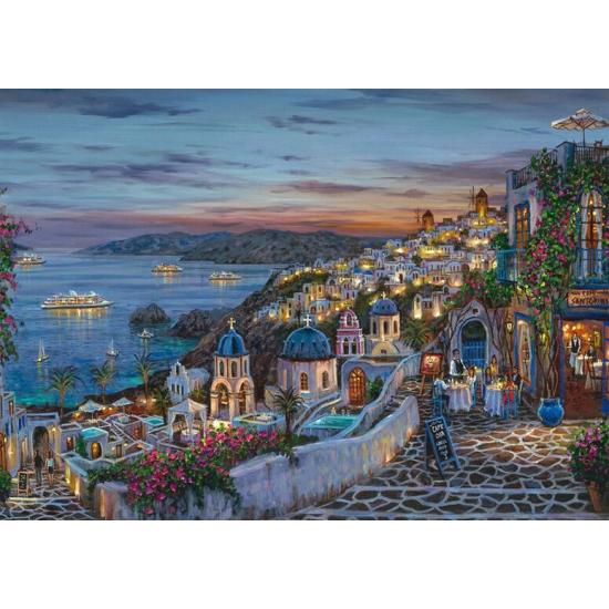 Puzzle Schmidt Puesta De Sol En Santorini de 1000 Piezas