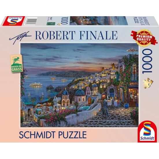 Puzzle Schmidt Puesta De Sol En Santorini de 1000 Piezas