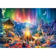 Puzzle Schmidt Romance de Fogata Bajo Las Estrellas 1000 Piezas