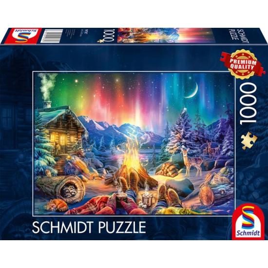 Puzzle Schmidt Romance de Fogata Bajo Las Estrellas 1000 Piezas