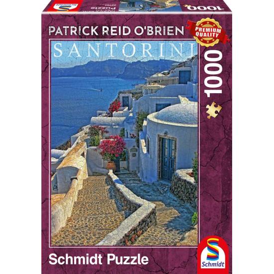 Puzzle Schmidt Santorini, Grecia de 1000 Piezas