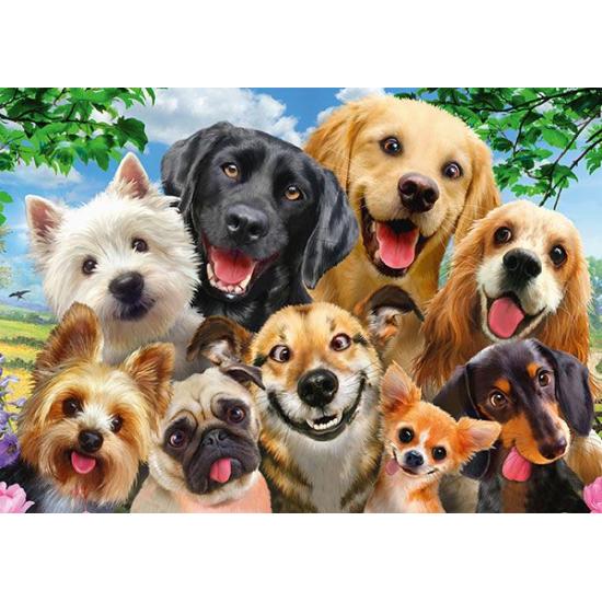 Puzzle Schmidt Selfie de Perros de 500 Piezas Puzzle Schmidt Selfie de Perros de 500 Piezas