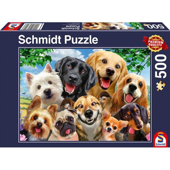 Puzzle Schmidt Selfie de Perros de 500 Piezas Puzzle Schmidt Selfie de Perros de 500 Piezas