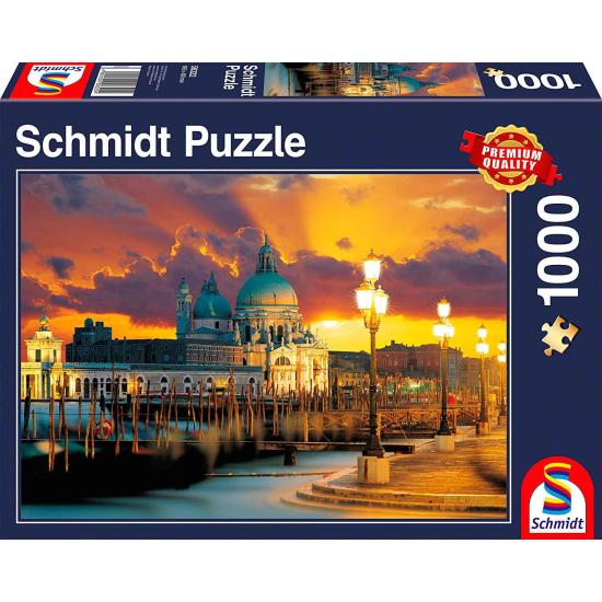 Puzzle Schmidt Sta. María de la Salute, Venecia de 1000 Piezas