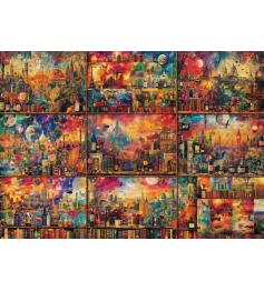 Puzzle Schmidt Tiempo Libre, Viajes Con Libros Y Vino 2000 Pzs