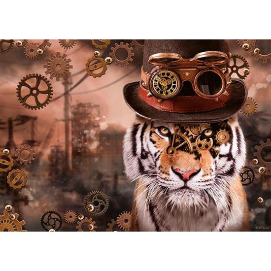 Puzzle Schmidt Tigre Steampunk de 1000 Piezas Puzzle Schmidt Tigre Steampunk de 1000 Piezas