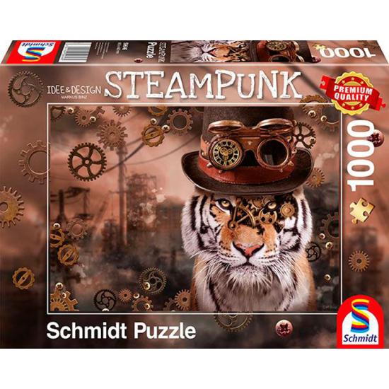 Puzzle Schmidt Tigre Steampunk de 1000 Piezas Puzzle Schmidt Tigre Steampunk de 1000 Piezas