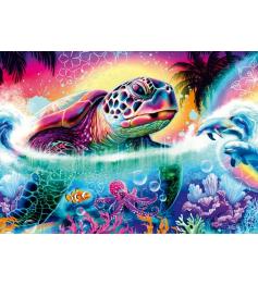 Puzzle Schmidt Tortuga Neón de 1000 Piezas