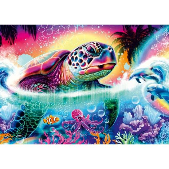 Puzzle Schmidt Tortuga Neón de 1000 Piezas