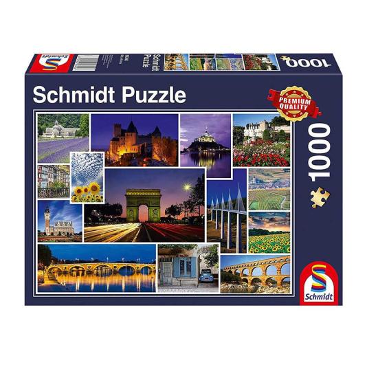 Puzzle Schmidt Vacaciones en Francia de 1000 Piezas