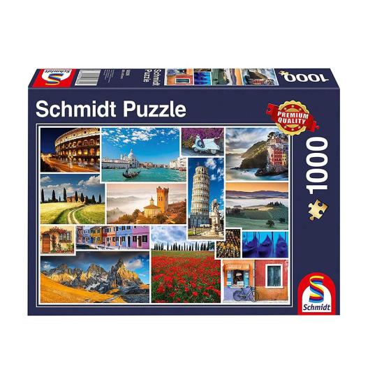 Puzzle Schmidt Vacaciones en Itlaia de 1000 Piezas