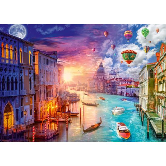 Puzzle Schmidt Venecia, Día y Noche de 1000 Piezas Puzzle Schmidt Venecia, Día y Noche de 1000 Piezas