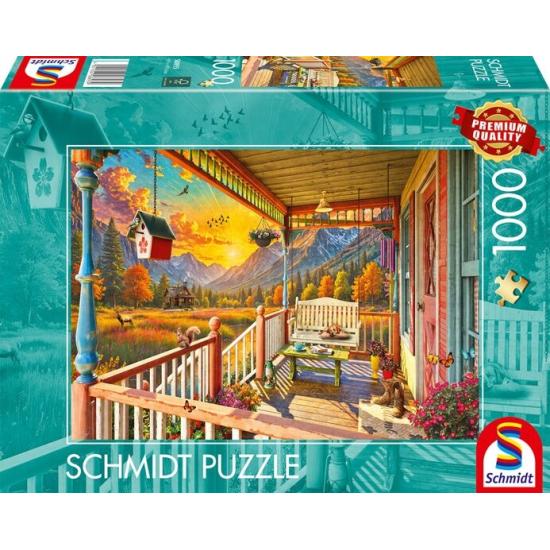Puzzle Schmidt Veranda De Montaña de 1000 Piezas