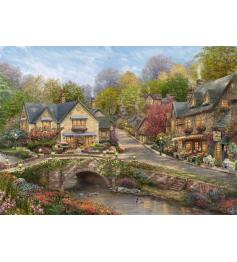 Puzzle Schmidt Verano En Cobblestone Village de 2000 Piezas