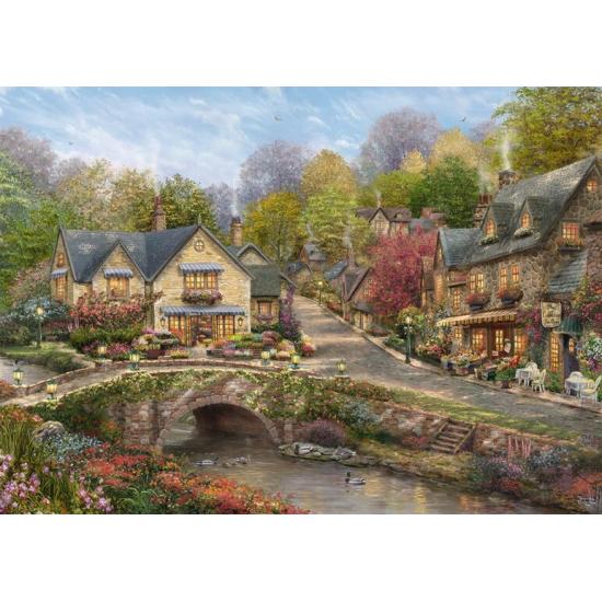Puzzle Schmidt Verano En Cobblestone Village de 2000 Piezas