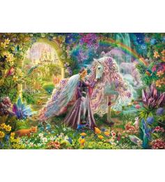 Puzzle Schmidt Viaje de Ensueño con Unicornio de 500 Piezas