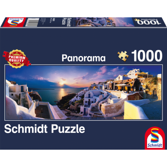 Puzzle Schmidt Vista Panorámica de Santorini de 1000 Piezas