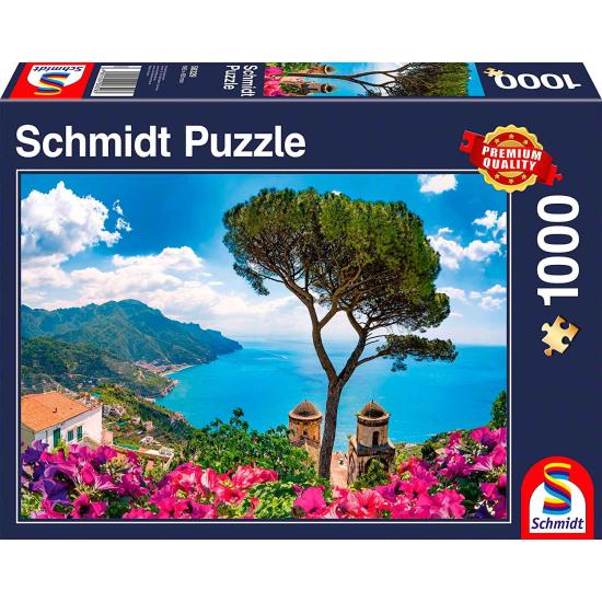 Puzzle Schmidt Vista sobre la Costa de Amalfi de 1000 Piezas
