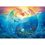 Puzzle Schmidt Yin-Yang Reino Animales Marinos de 1000 Pzs