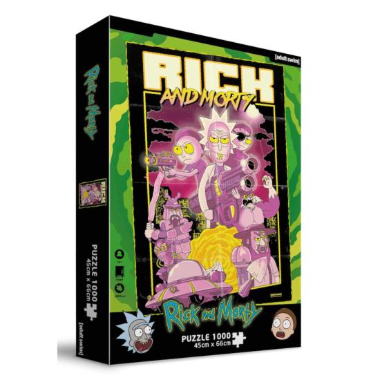 Puzzle SDToys Retro Poster Rick y Morty de 1000 Pzs