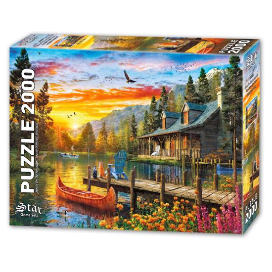 Puzzle 2000 pièces - ANATOLIAN - Refuge à Cristal Lake - Paysage