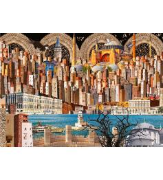 Puzzle Star Collage de Estambul de 2000 Piezas