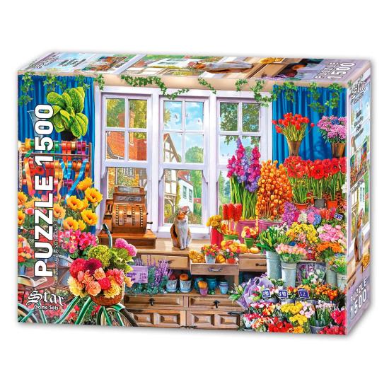 Puzzle Star Tienda de Flores de 1500 Piezas