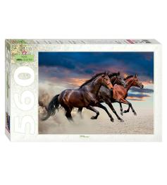 Puzzle Step Puzzle Caballos de 560 Piezas