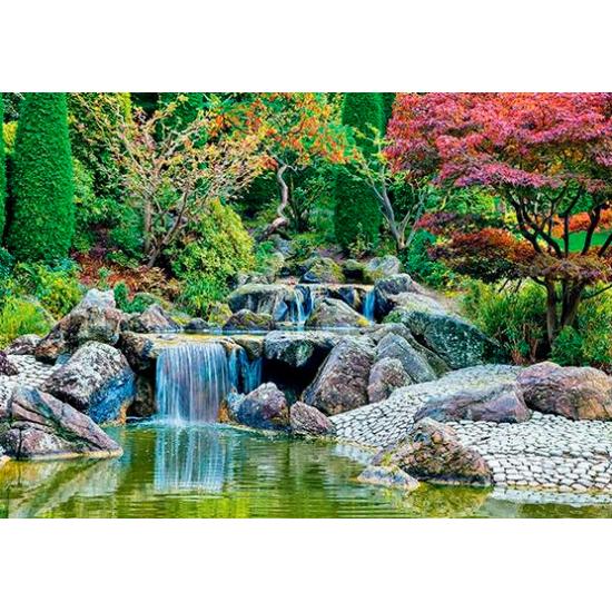 Puzzle Step Puzzle Cascada en Jardín Japonés, Alemania de 560 P Puzzle Step Puzzle Cascada en Jardín Japonés, Alemania de 560 P