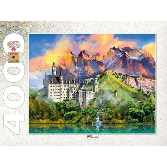 Puzzle Step Puzzle Castillo de Neuschwanstein de 4000 Piezas