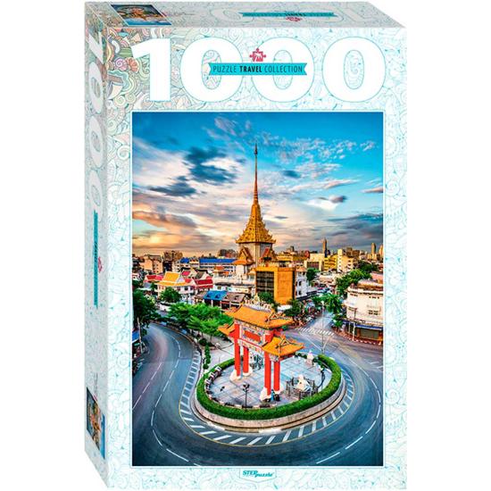 Puzzle Step Puzzle Chinatown en Bangkok de 1000 Piezas