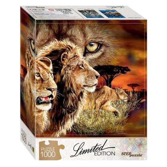 Puzzle Step Puzzle Encuentra 10 Leones de 1000 Piezas