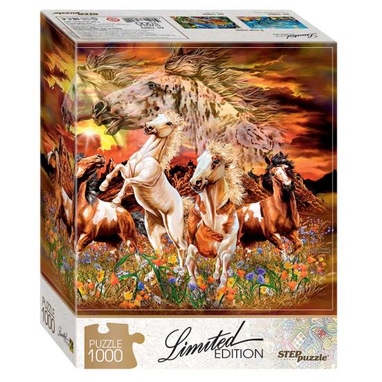 Puzzle Step Puzzle Encuentra 16 Caballos de 1000 Piezas