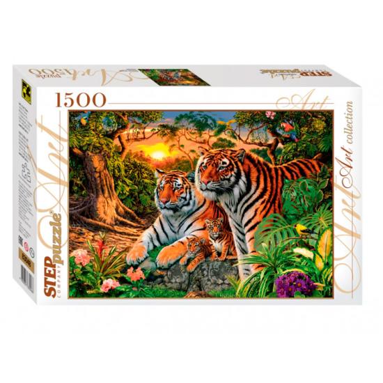 Puzzle Step Puzzle Encuentra Los Tigres de 1500 Piezas