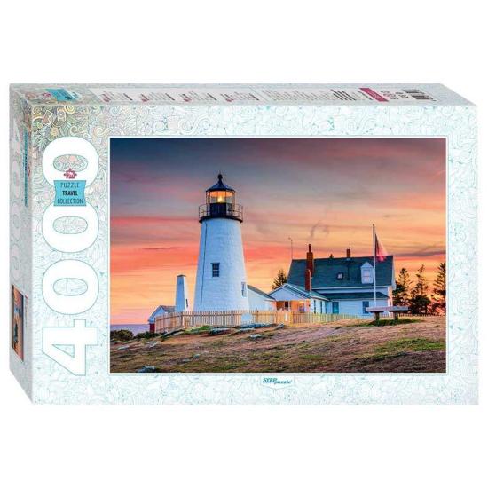 Puzzle Step Puzzle Faro de Portland, Maine de 4000 Piezas