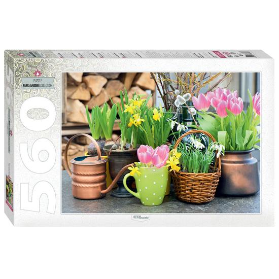 Puzzle Step Puzzle Flores de Primavera de 560 Piezas