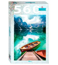 Puzzle Step Puzzle Lago Prags en el Sur del Tirol de 560 Pzs