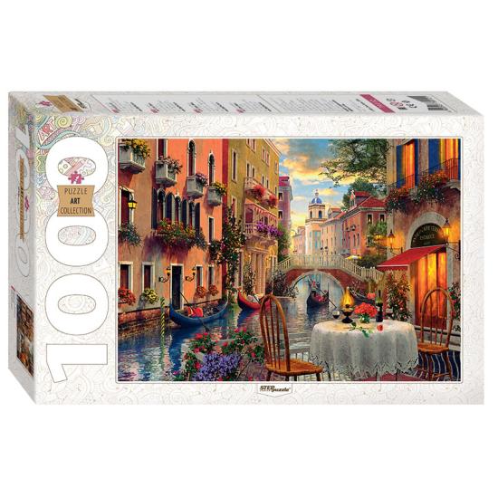 Puzzle Step Puzzle Restaurante en Venecia de 1000 Piezas