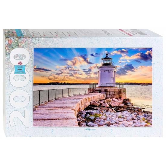 Puzzle Step Puzzle Farol de Portland, Maine de 2000 Piezas Puzzle Step Puzzle Farol de Portland, Maine de 2000 Piezas
