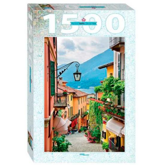 Puzzle Step Puzzle Vista del Bellagio y Lago Como de 1500 Pzs